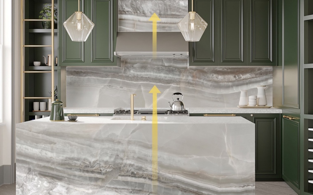 kitchen setting West Covina bioquartz